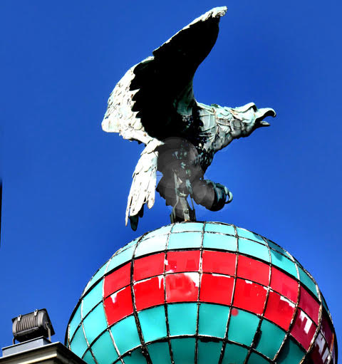 L'aigle emblématique de Fernet-Branca.
